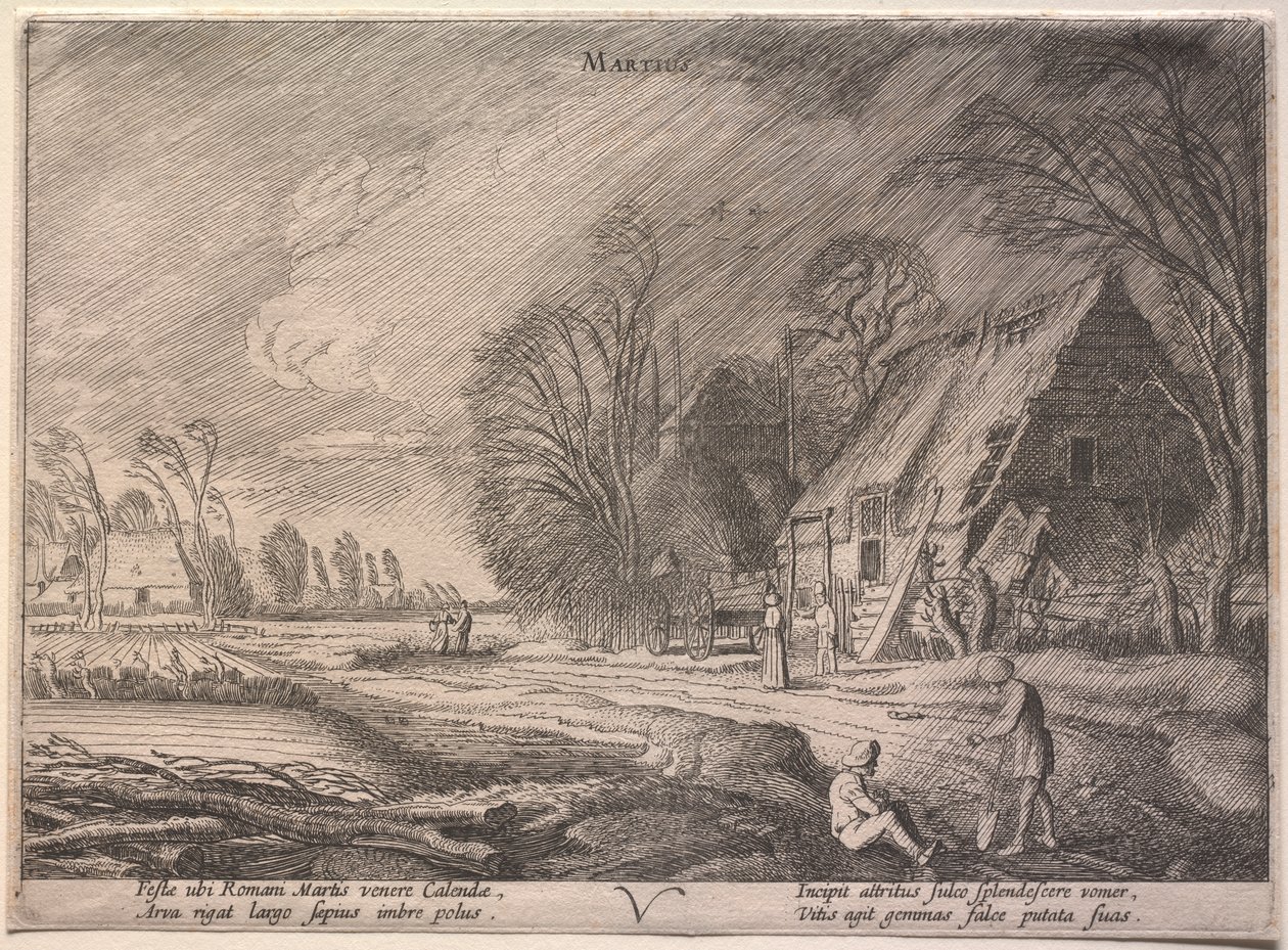I dodici mesi: Marzo da Jan van de Velde II