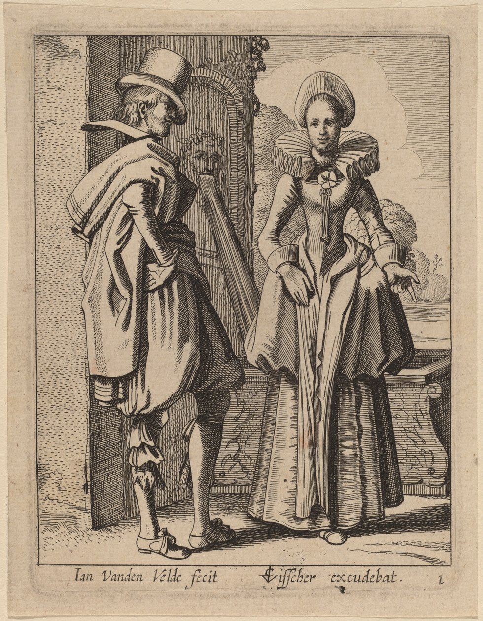 Due Figure in Costume da Jan van de Velde II