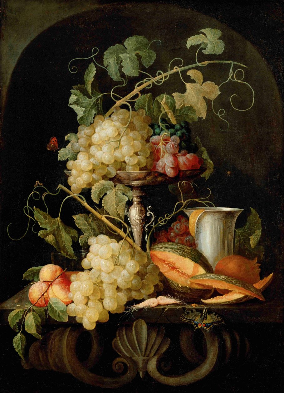 Natura morta con frutta da Jan van den Hecke