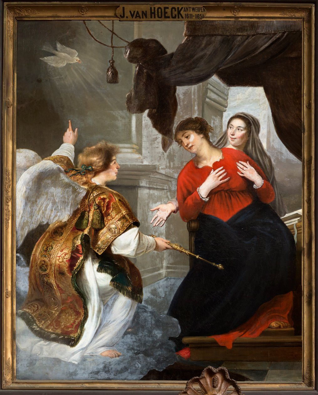 Chiesa parrocchiale (Parochiekerk Onze-Lieve-Vrouw). Interno. Dipinto da Jan van den Hoecke