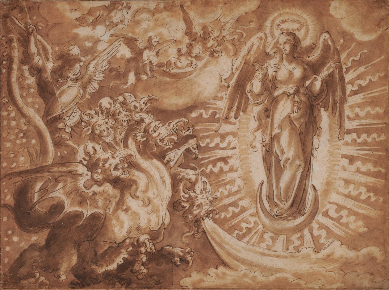La donna vestita di sole da Jan van der Straet