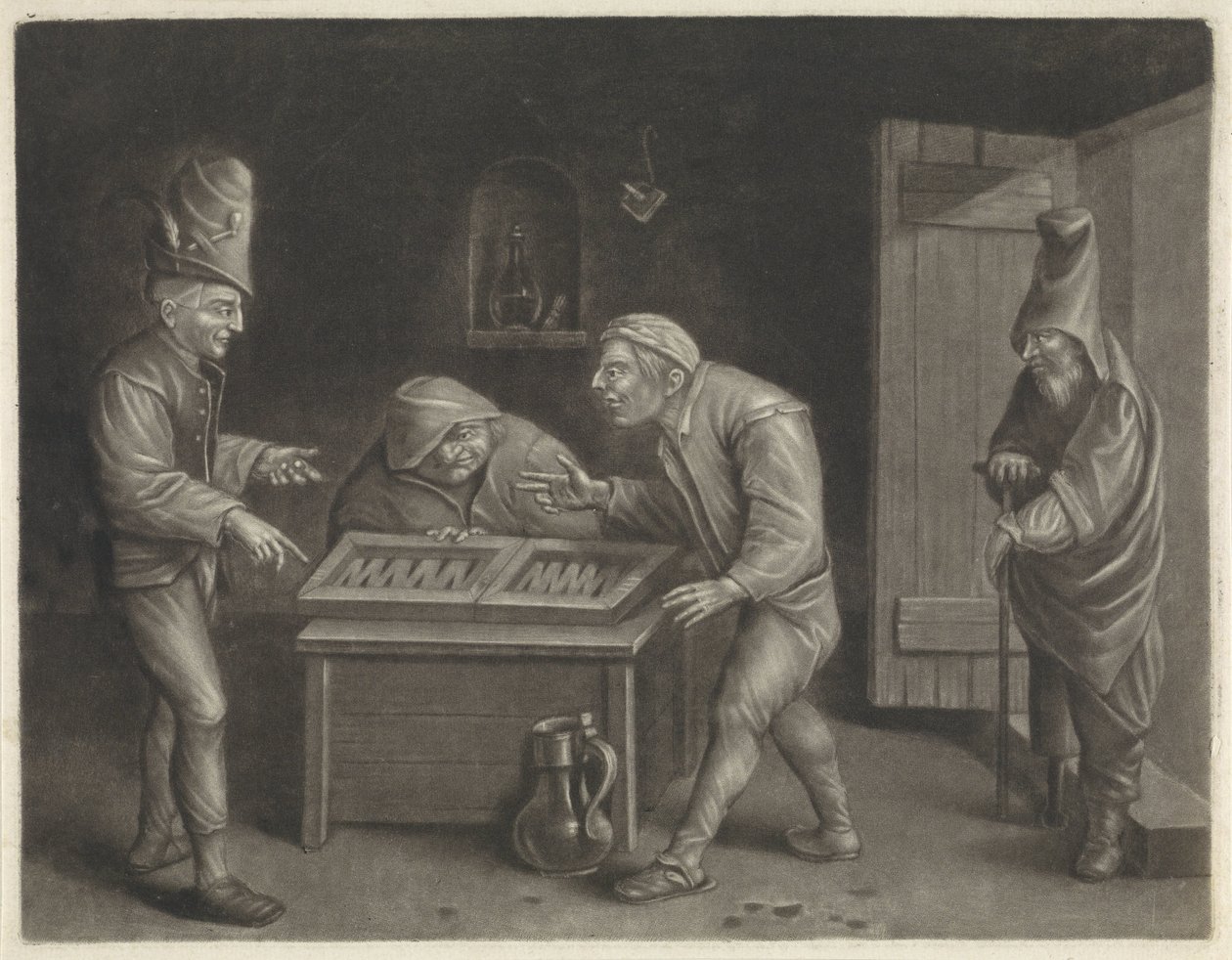 Giocatori di tric-trac da Jan van der Bruggen