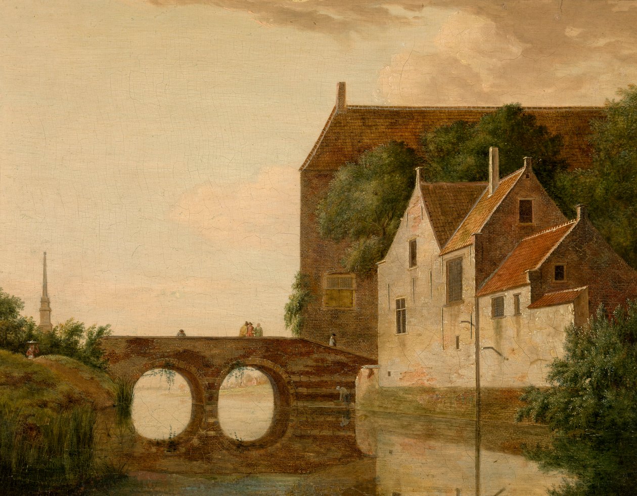 Ponte su un fiume da Jan van der Heyden