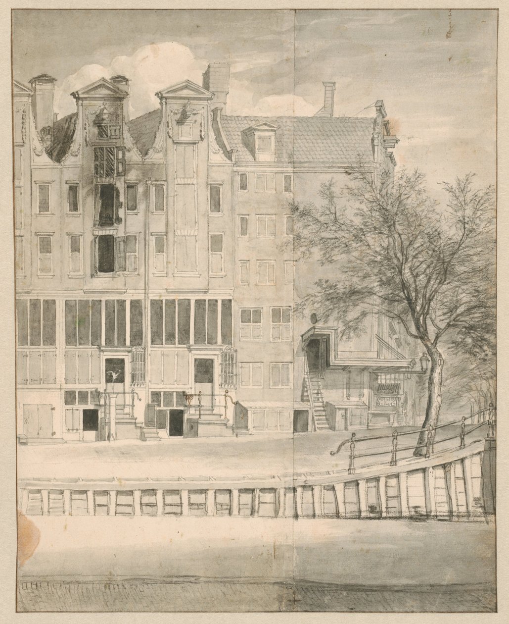 Casa bruciata sulla Leidsegracht, 1684 da Jan van der Heyden
