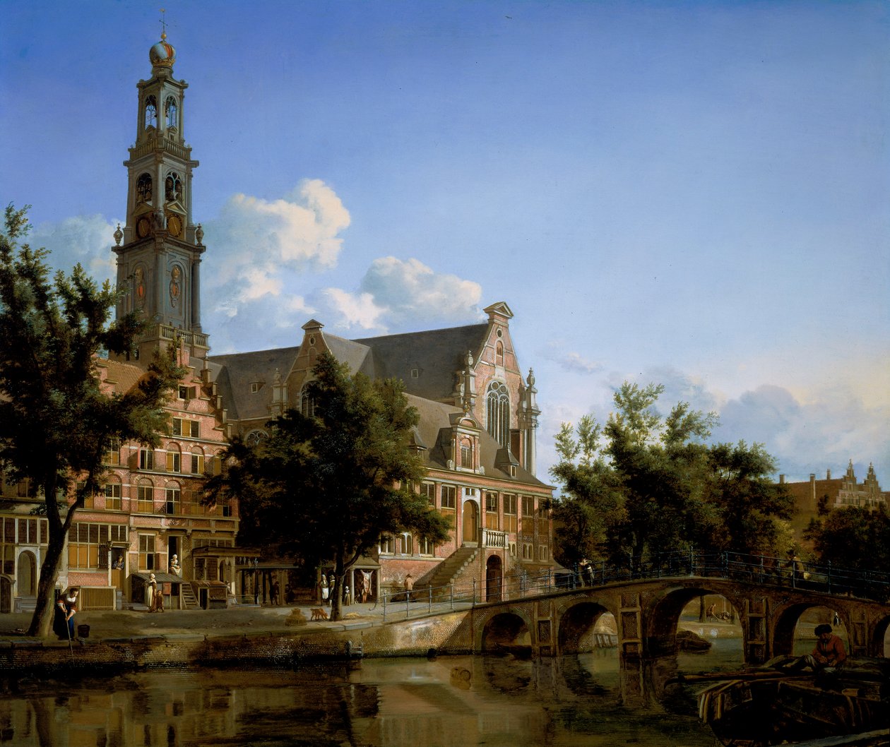 Vista della Westerkerk, Amsterdam da Jan van der Heyden