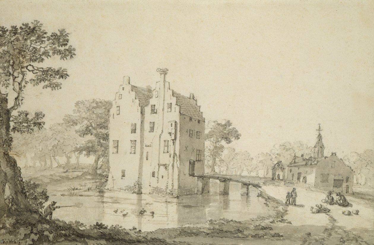 Castello di Zuylenburgh (Slot Zuylen) da Jan van der Heyden