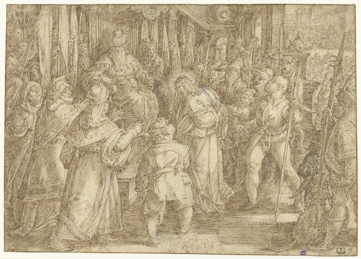Cristo davanti a Pilato da Jan van der Straet