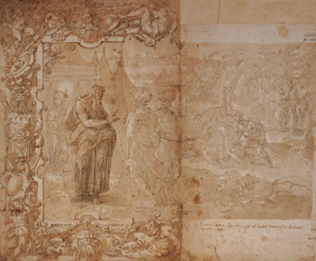 Disegno per un arazzo con la storia di Ulisse e Diomede da Jan van der Straet