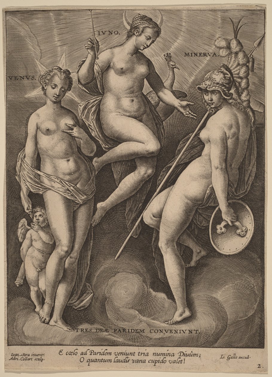 Venere, Giunone e Minerva da Jan van der Straet