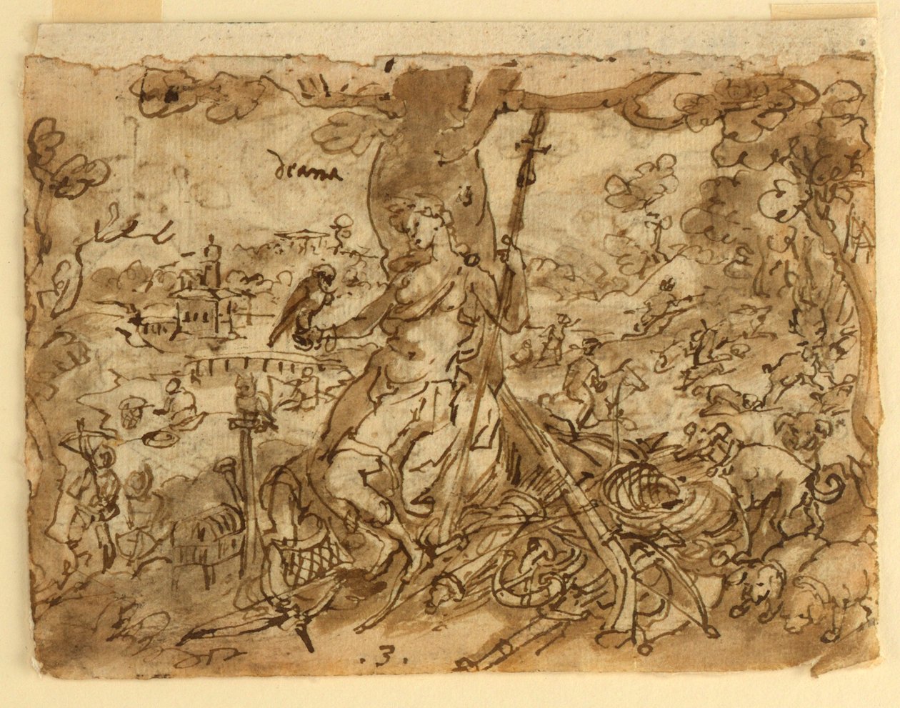 Diana (Venatio) da Jan van der Straet, called Stradanus