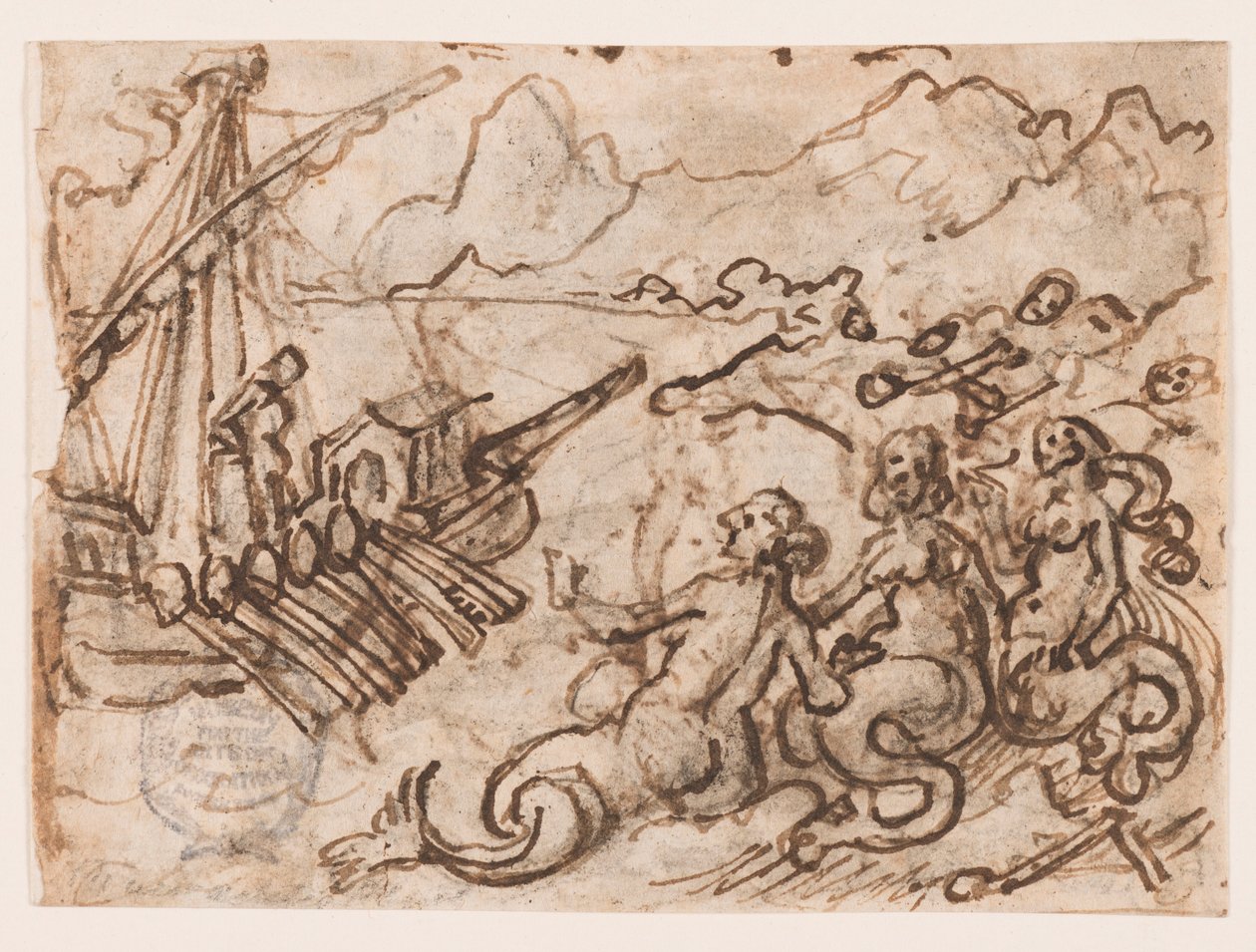 Pagina di un Taccuino: Ulisse Passa le Sirene (recto); Ulisse nell