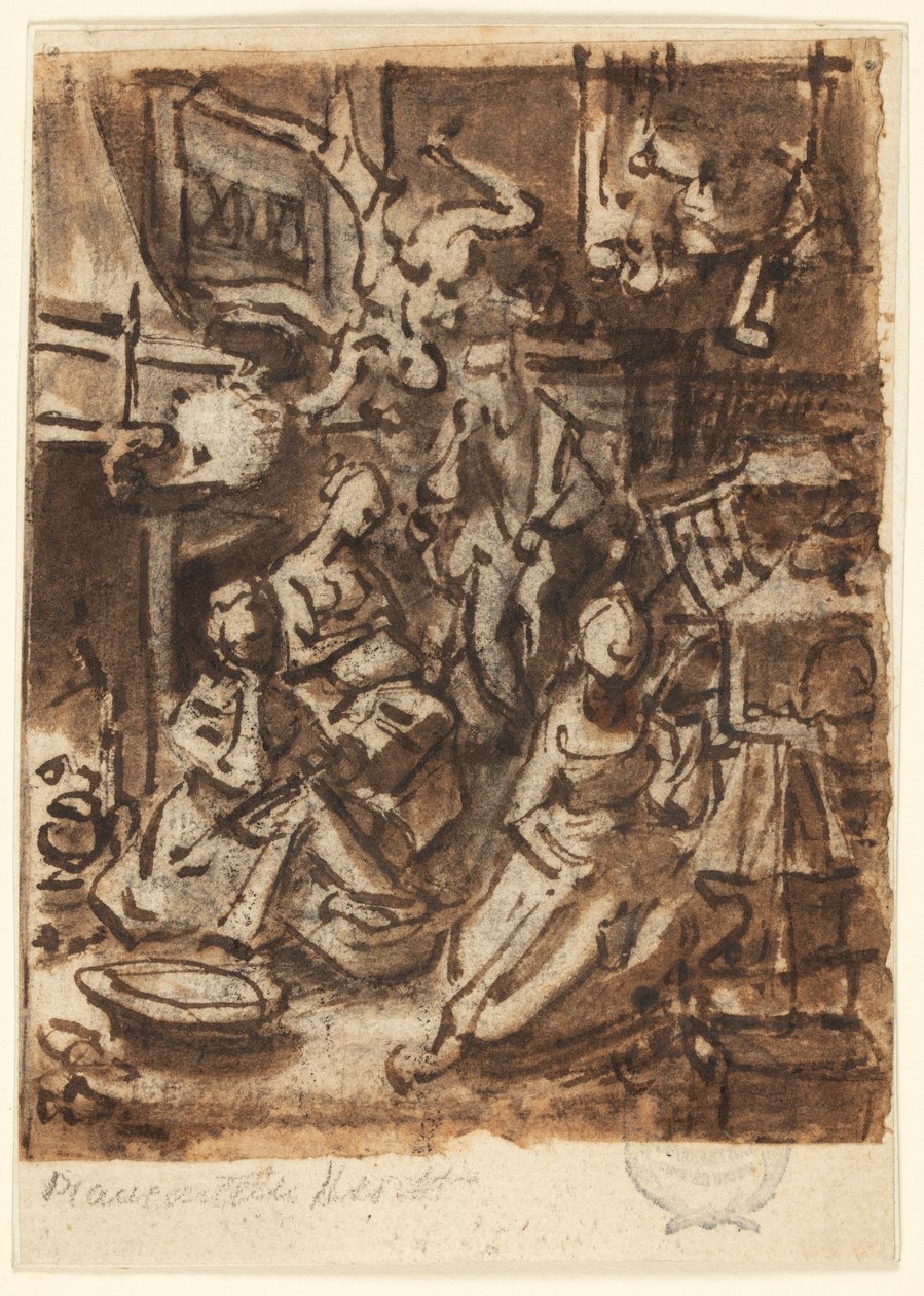 Studio per una composizione da Jan van der Straet, called Stradanus