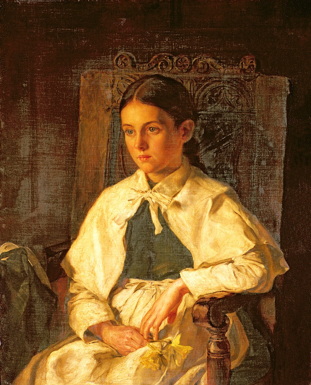 Ritratto di una ragazza in costume della scuola del Dr. Woodward, Maidstone da Jane Day