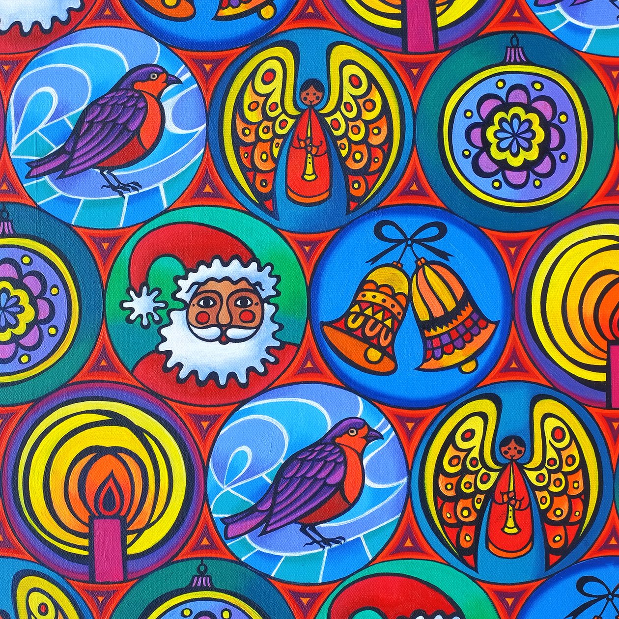 Natale in cerchi, 2015 da Jane Tattersfield