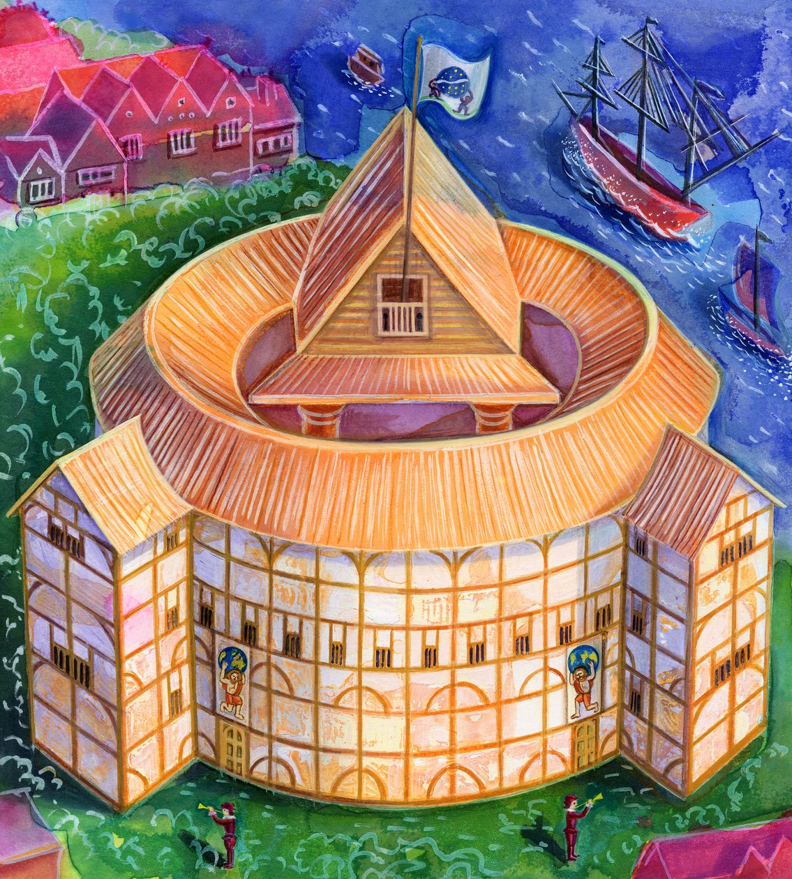 Il Globe Theatre di Shakespeare da Jane Tattersfield