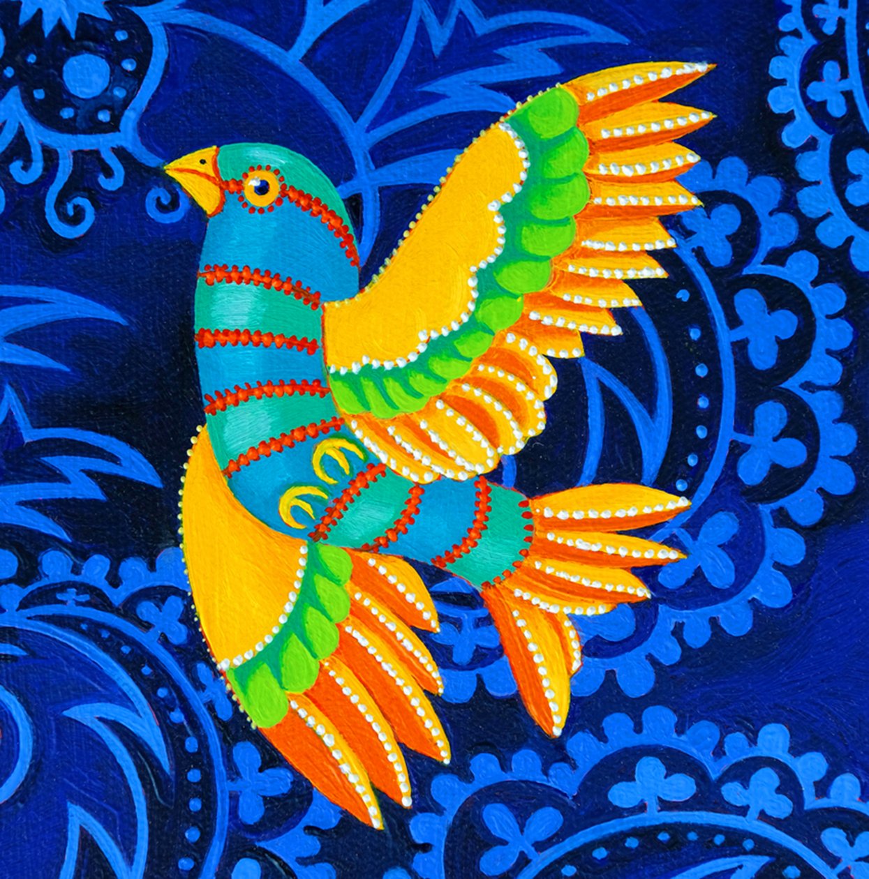 Uccello dalle ali gialle, 2019 da Jane Tattersfield