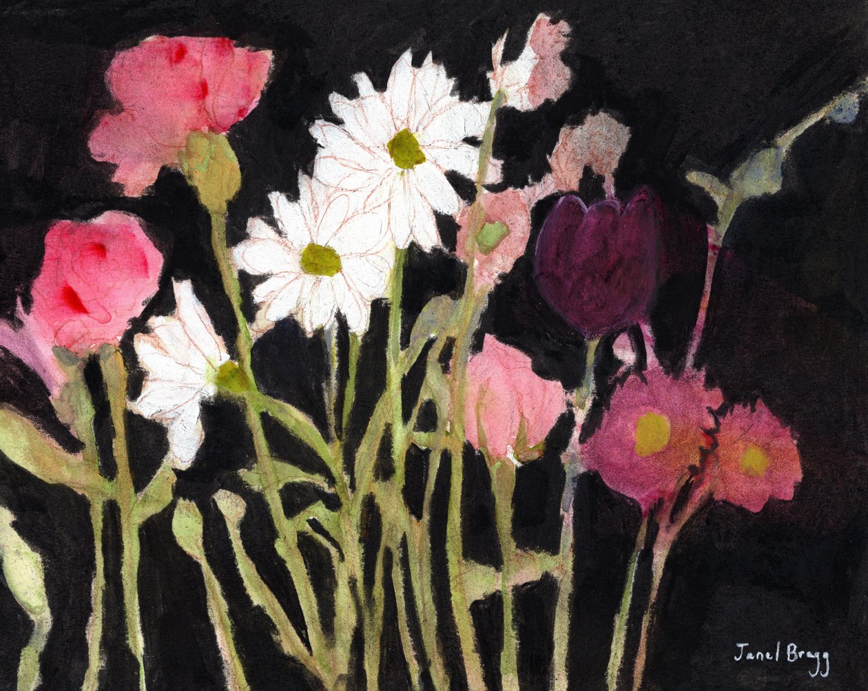 Floreale con margherite, c. 2024 da Janel Bragg