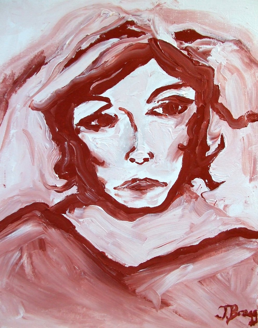 Miss Havisham, 2000 circa (acrilico su tela) da Janel Bragg