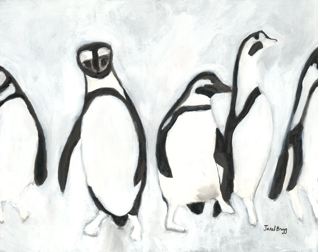 Pinguini allo Zoo di Woodland Park, c.2021 da Janel Bragg