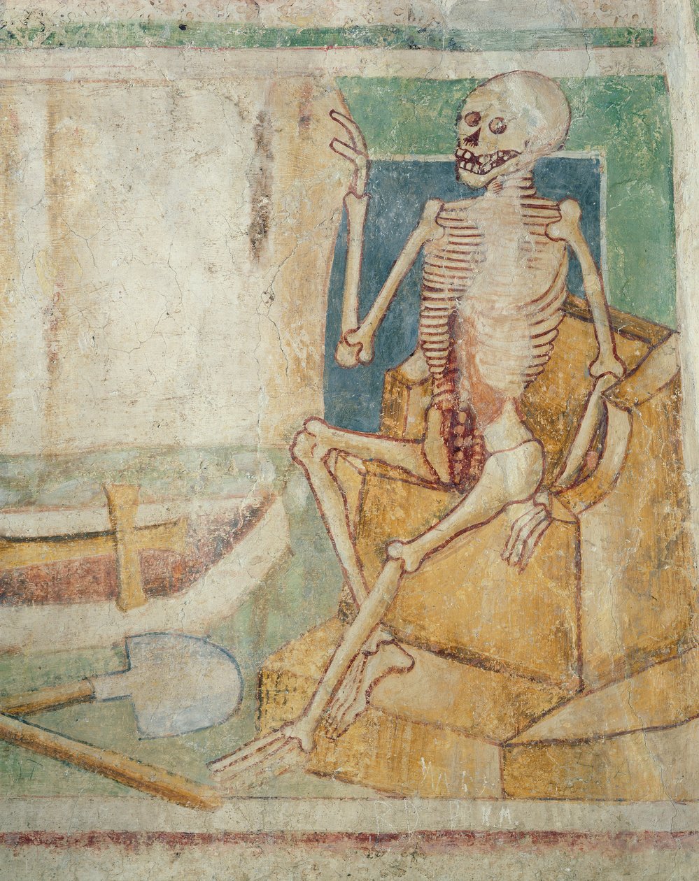 La danza della morte: Morte presso la tomba aperta, 1490 da Janez Kastav