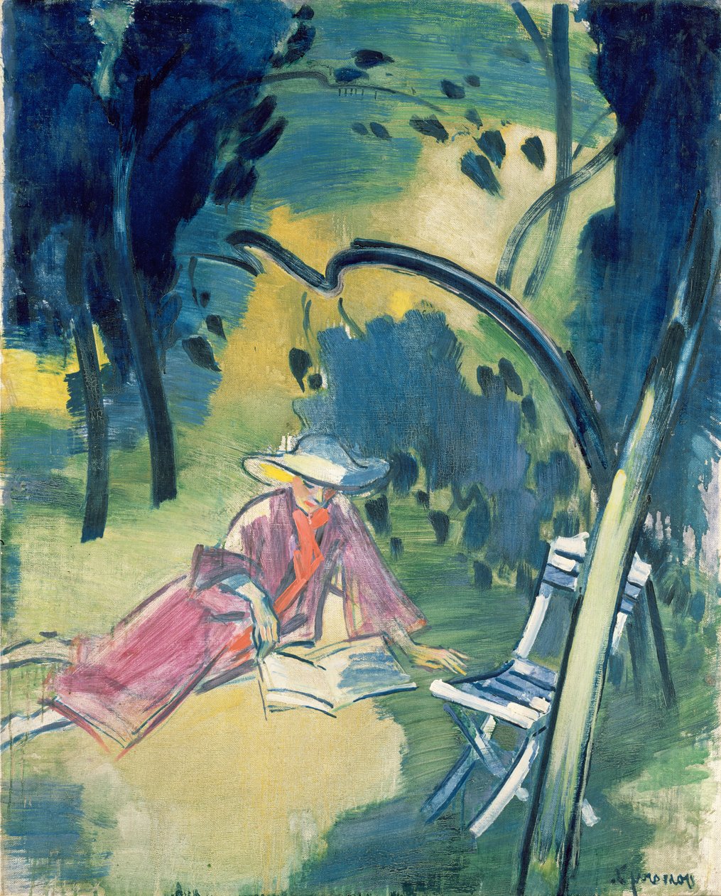 Donna nel giardino da János Vaszary