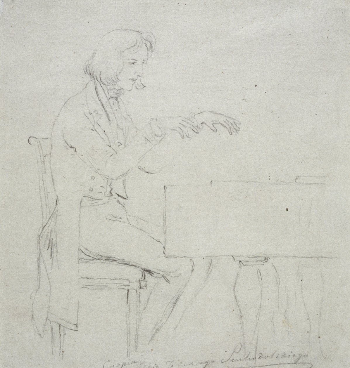 Frédéric Chopin al pianoforte da January Suchodolski