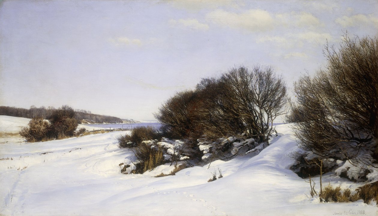 Inverno vicino al mare, 1888 da Janus La Cour