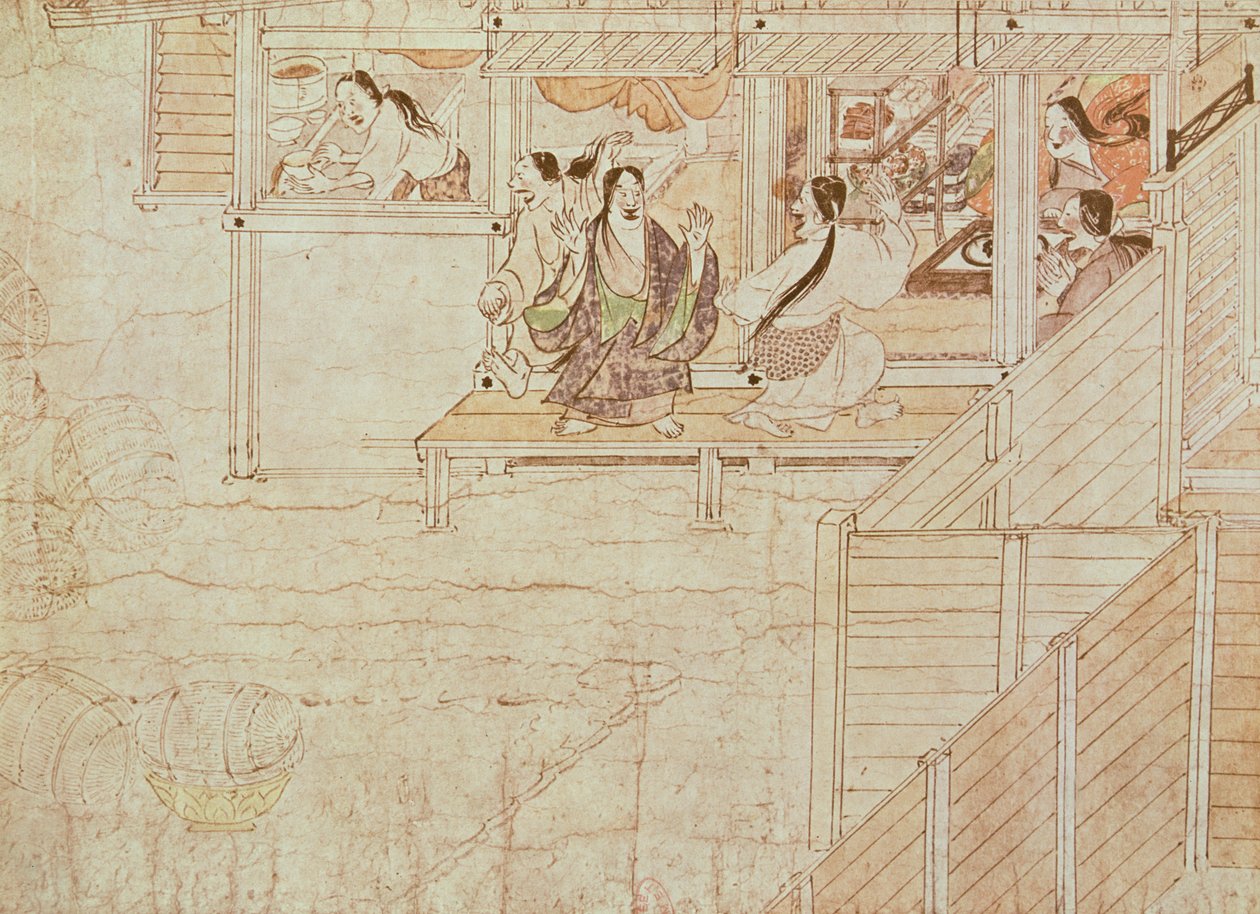 Dettaglio da Shigisan Engi Emaki, Periodo Kamakura da Japanese School