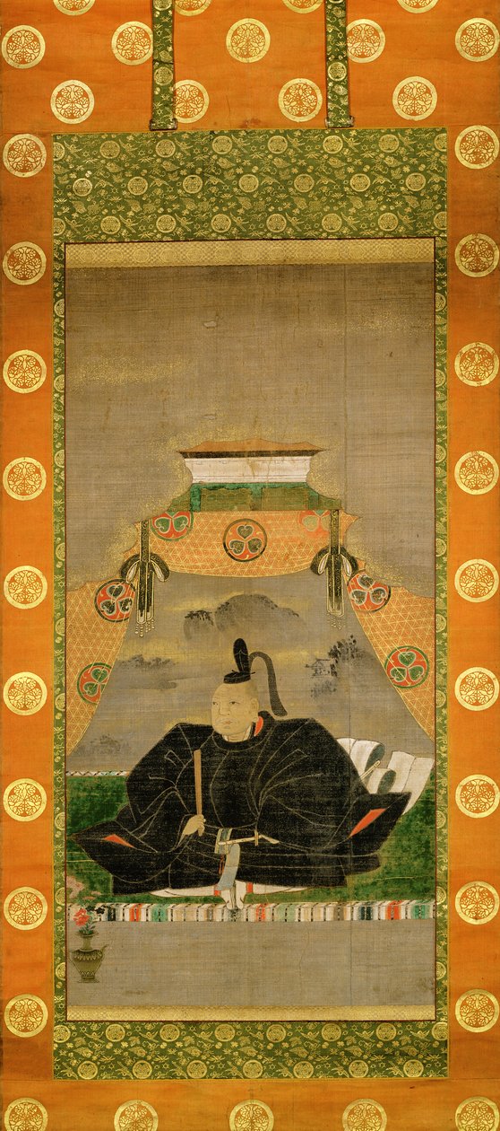 Ritratto di Tokugawa Ieyasu (1543-1616), giapponese, XVII secolo da Japanese School