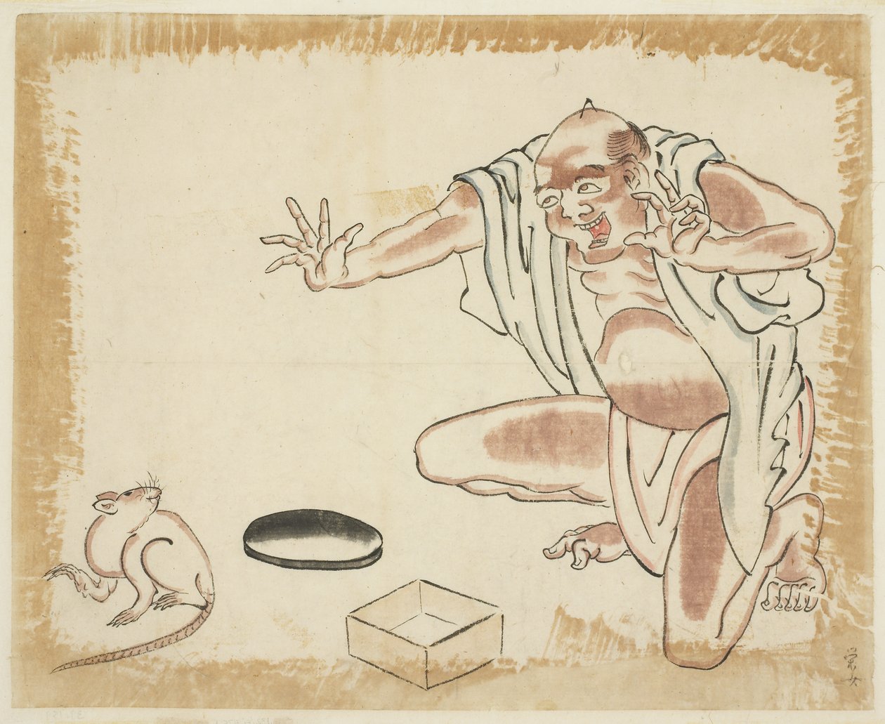Una favola: Vecchio e un topo da Japanese School