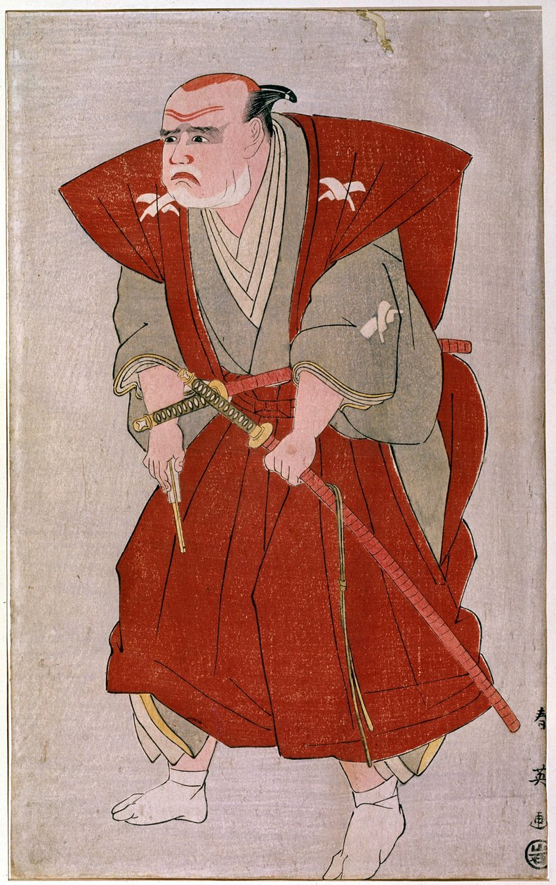 Un attore teatrale. Stampa giapponese del XIX secolo. Parigi, Museo Guimet, Museo delle Arti Asiatiche da Japanese School