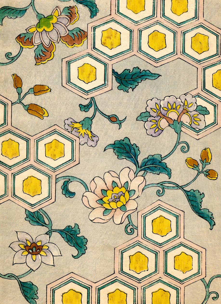 Fiori su sfondo a nido d