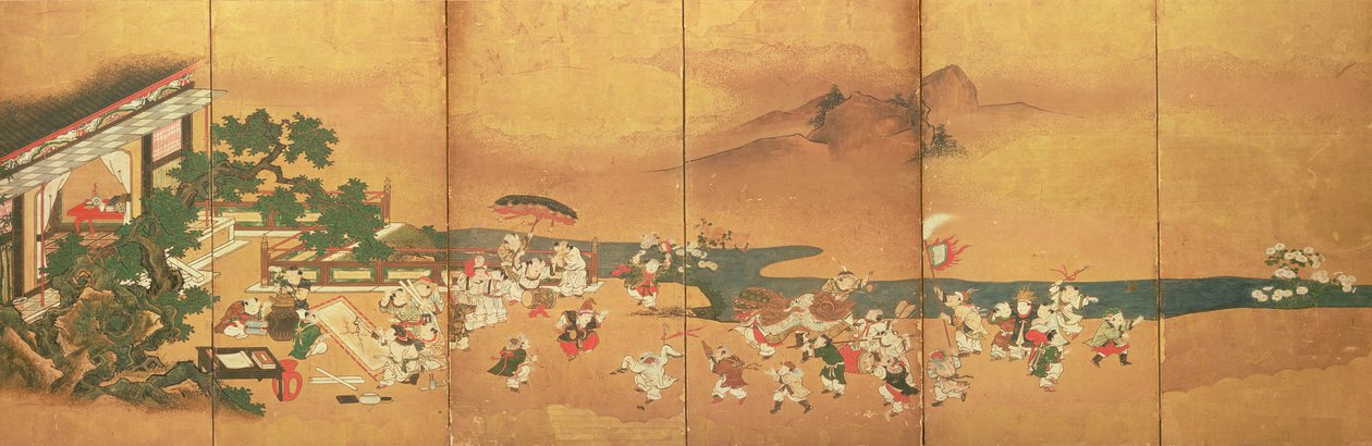 Bambini cinesi che giocano, Periodo Edo da Japanese School