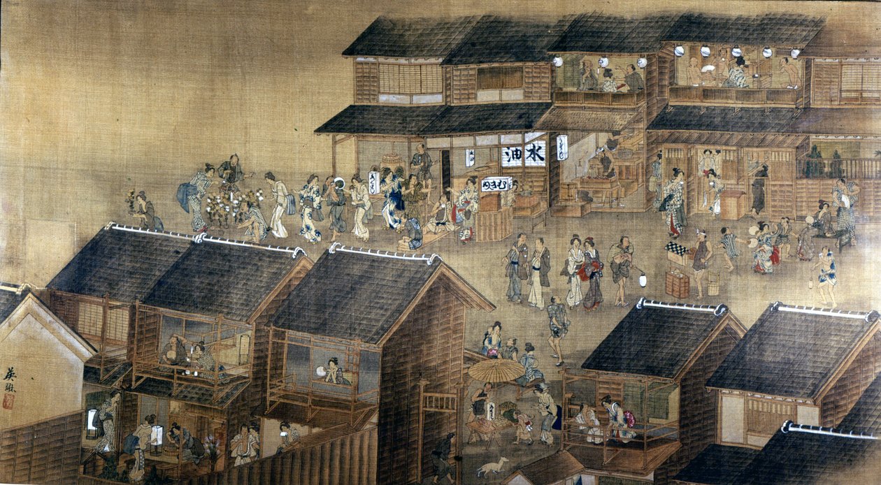 Edo di notte | Japanese School | Stampa d'arte