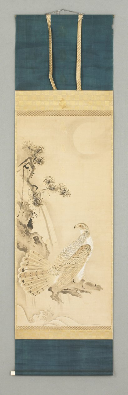 Falco e Albero, XVI secolo (Kakemono) da Japanese School
