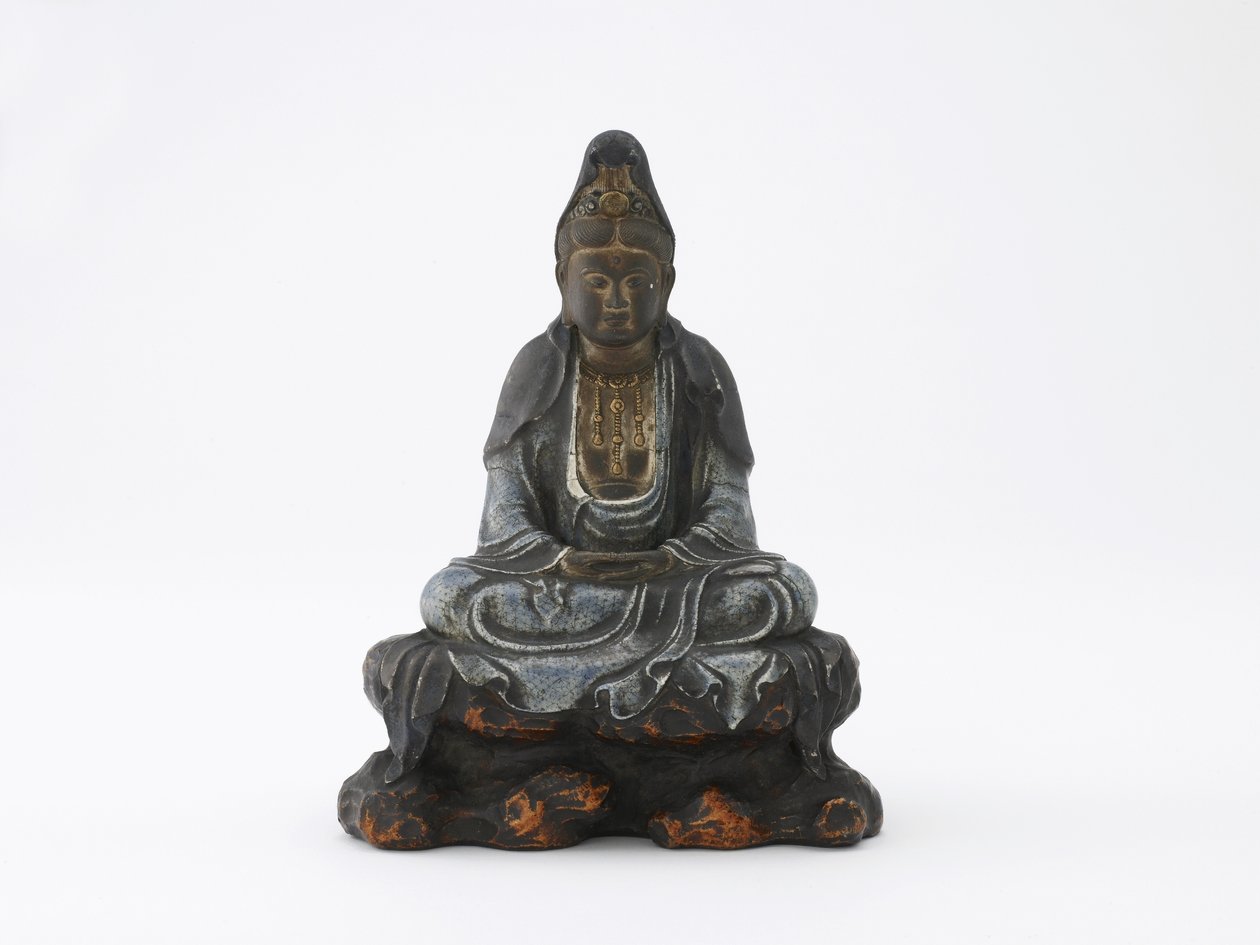 Immagine di Kannon seduto, Kyoto, periodo Edo o era Meiji da Japanese School