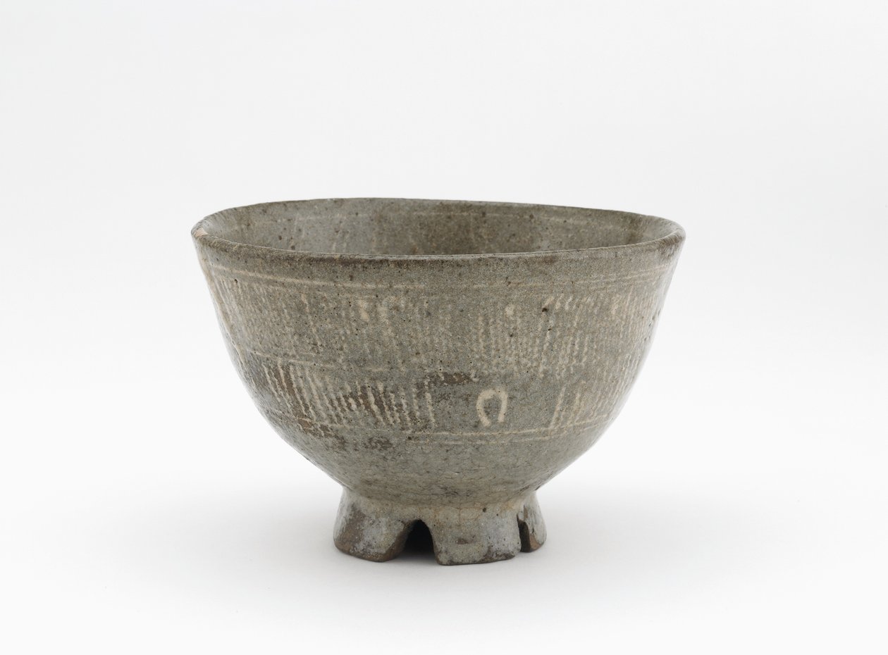 Ciotola da tè in stile mishima, prefettura di Saga, periodo Edo, inizio XVII secolo da Japanese School