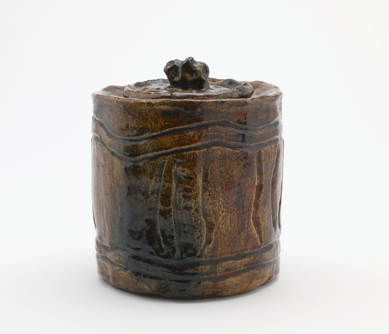 Barattolo per cerimonia del tè con coperchio abbinato, Tokyo, periodo Edo o era Meiji da Japanese School