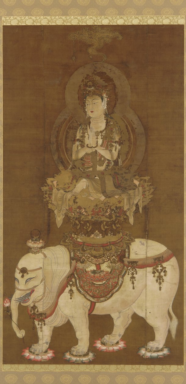 Il Bodhisattva - Fugen (Fugen Bosatsu) Periodo Heian da Japanese School