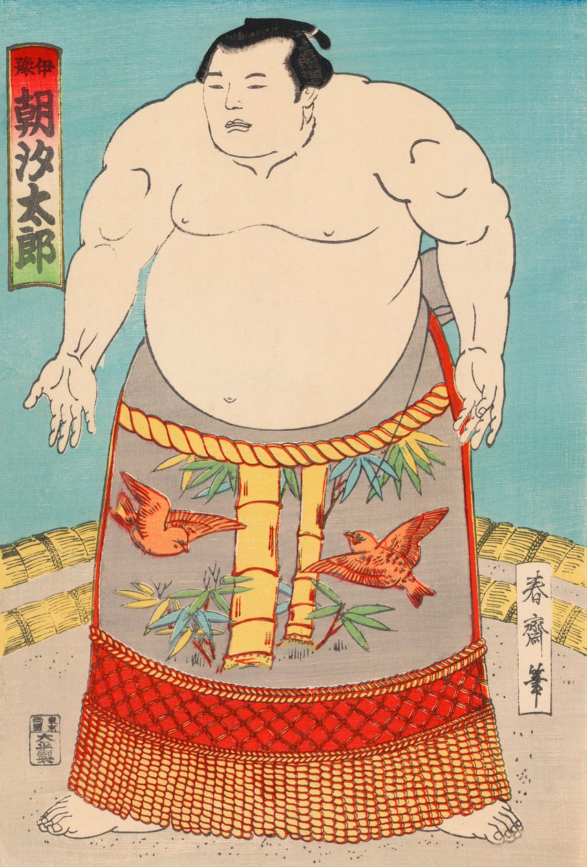 Il lottatore di sumo Asashio Taro da Japanese School