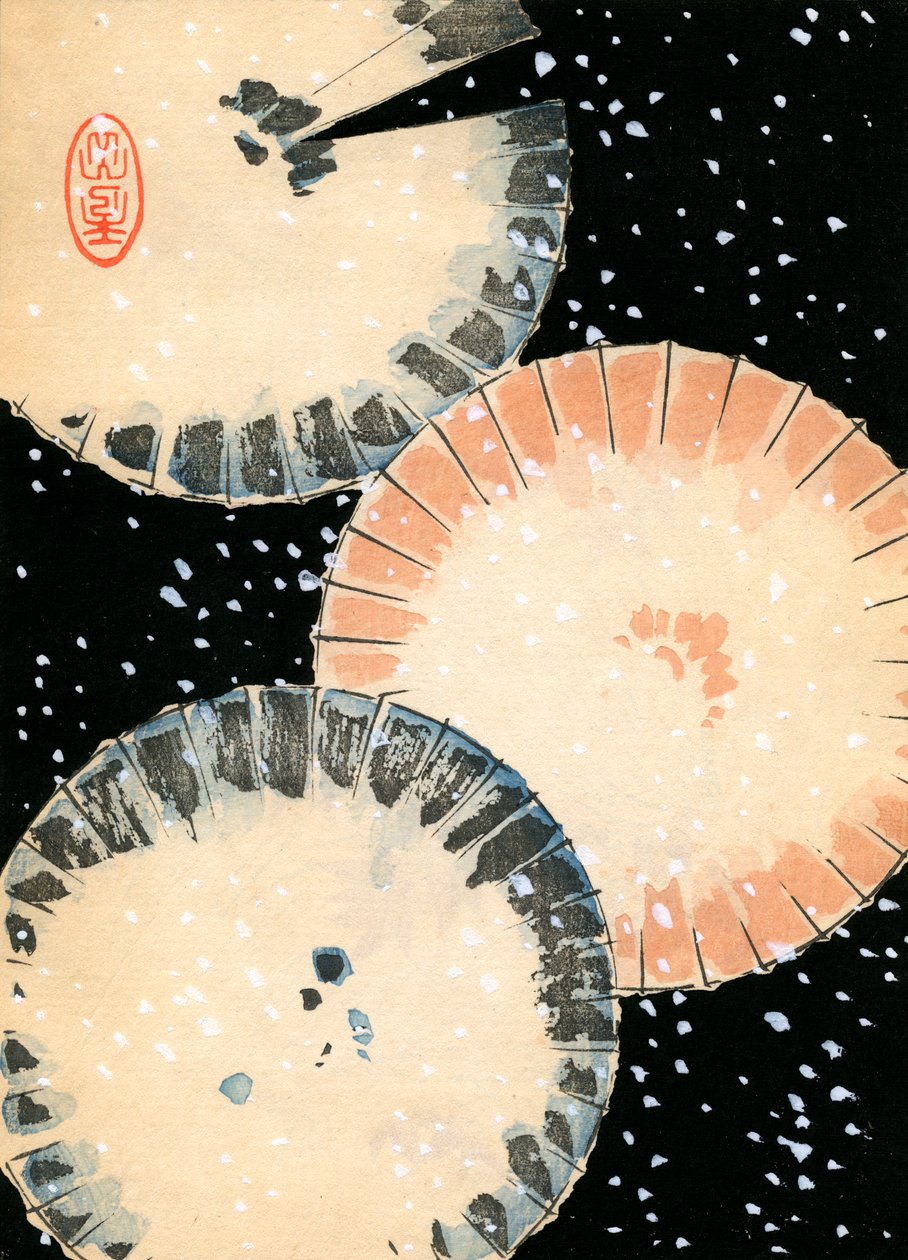 Tre ombrelli nella neve da Japanese School