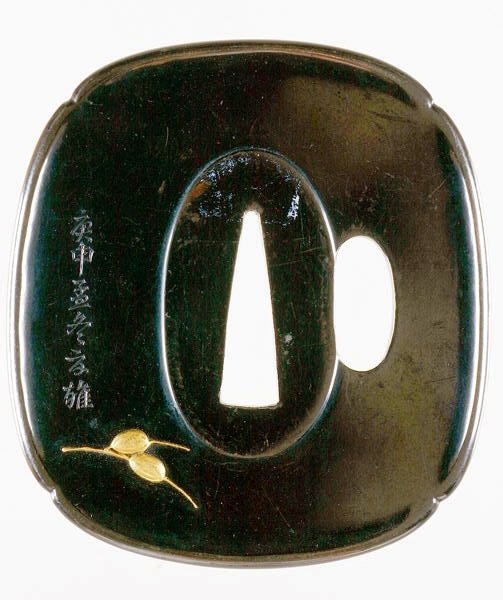 Tsuba, guardia della spada giapponese da Japanese School