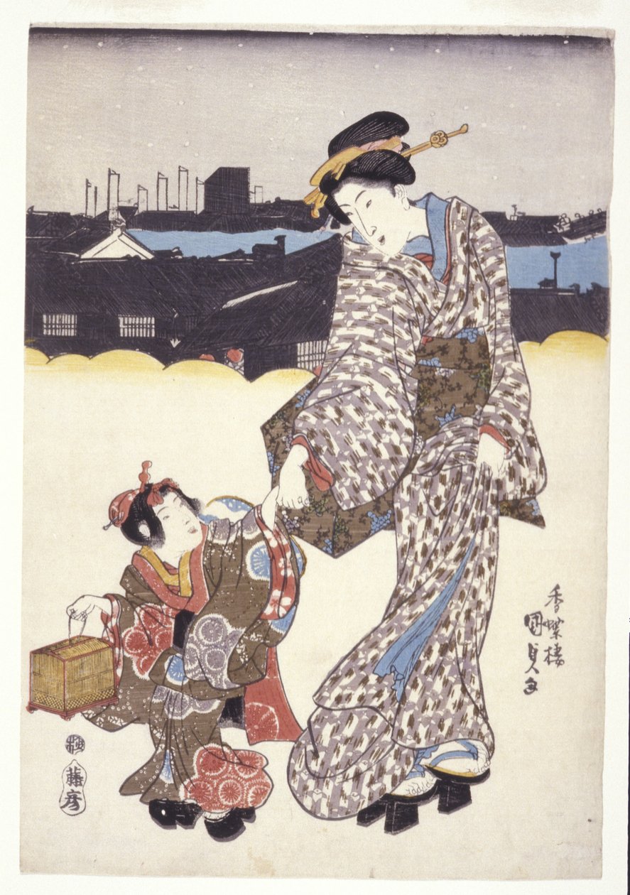 Senza titolo (una donna e un bambino) da Japanese School