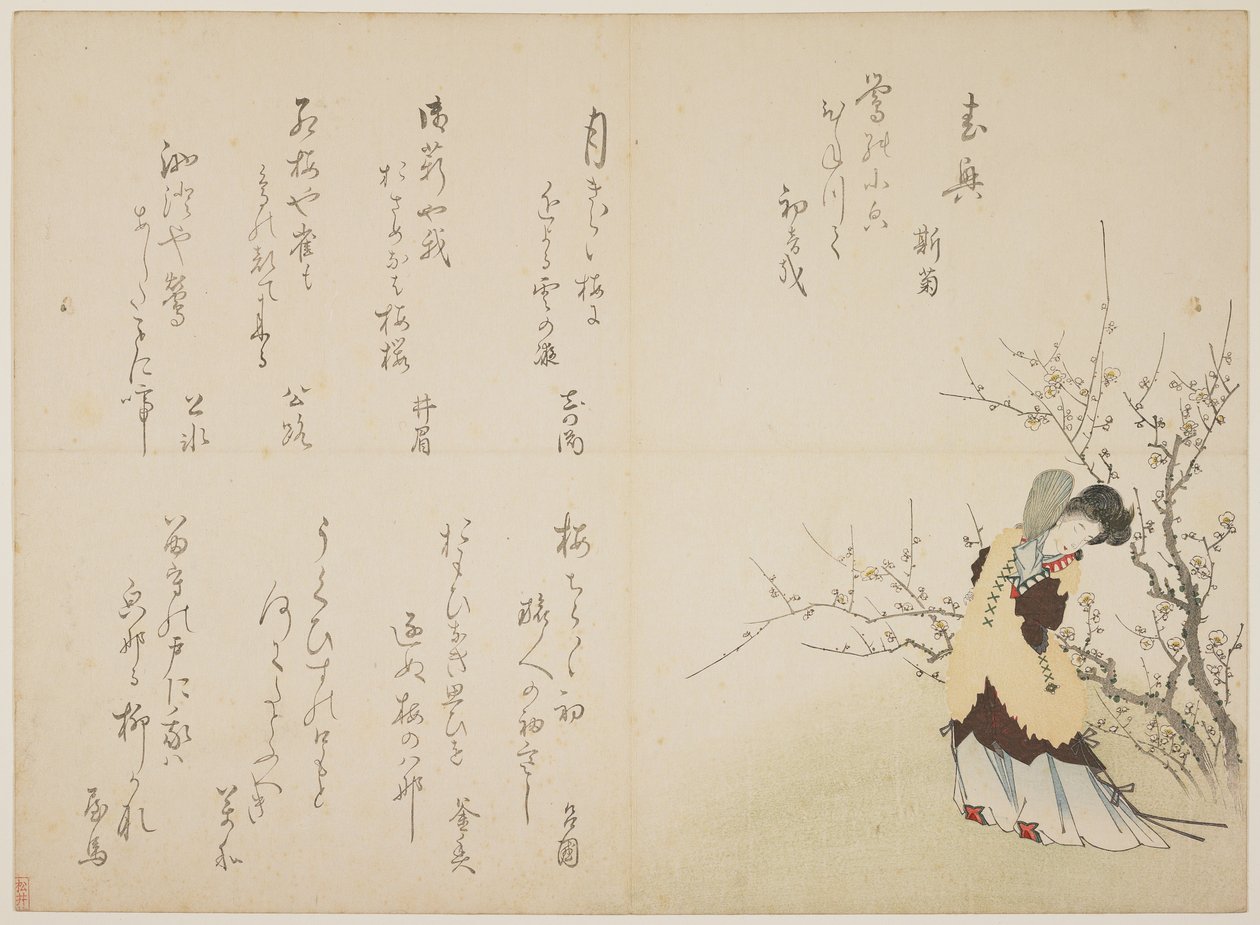 Donna in abiti di corte cinesi, c.1830-44 da Japanese School