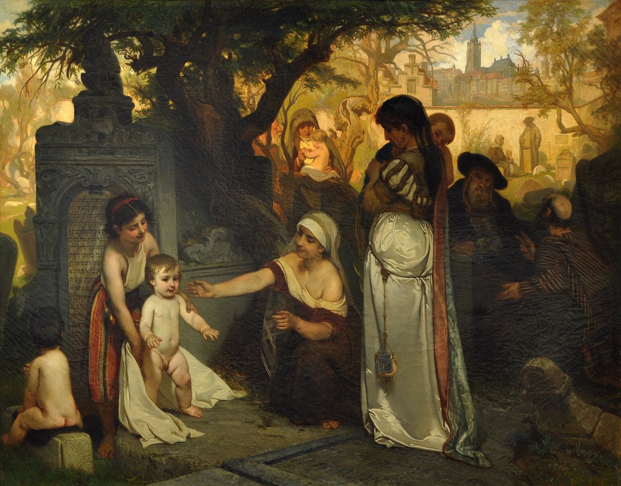Il vecchio cimitero ebraico di Praga da Jaroslav Cermak