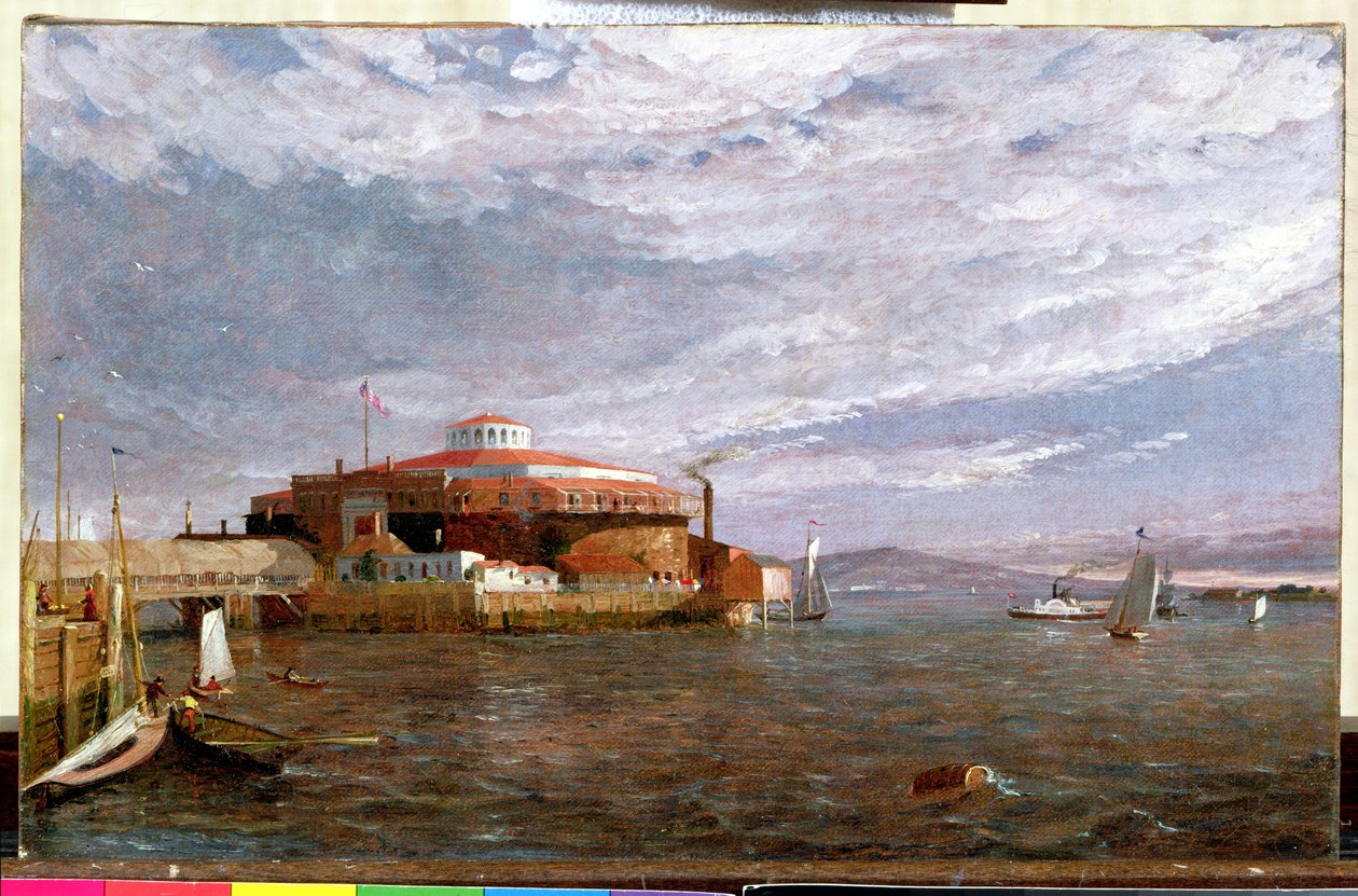 Castle Garden Day, 1851 da Jasper Francis Cropsey