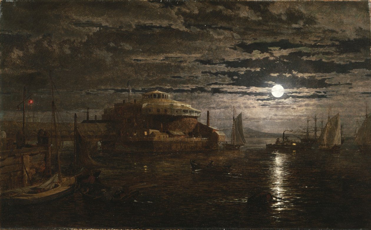 Castle Garden, New York City, 1859 da Jasper Francis Cropsey