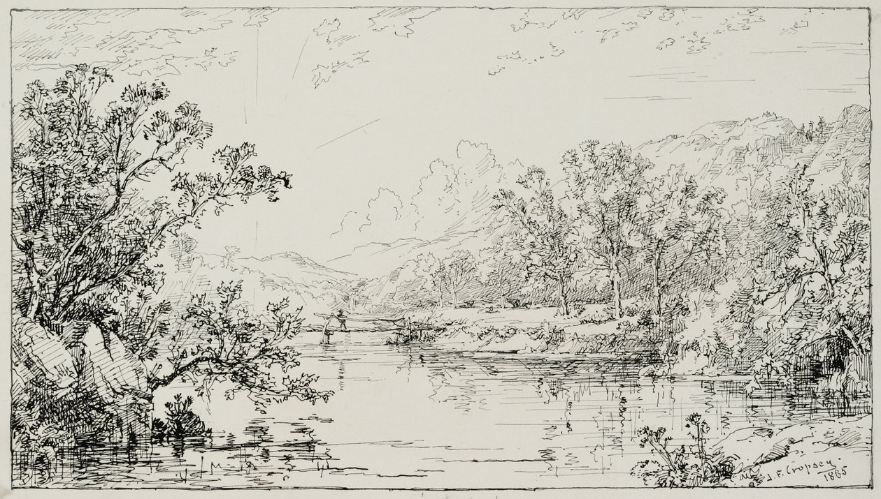 Ottobre nella valle di Ramapo, 1885 da Jasper Francis Cropsey