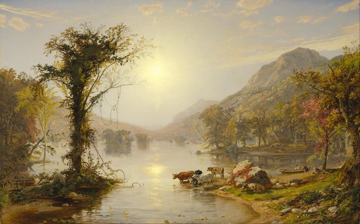 Autunno sul lago Greenwood da Jasper Francis Cropsey