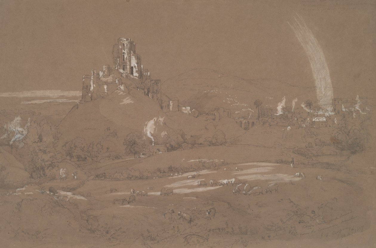 Castello e città di Corfù dalle trincee di Cromwell da Jasper Francis Cropsey